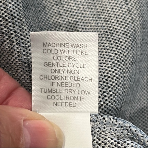 J. Jill Blue Breeze Mountain Faux Wrap Pencil Skirt Small - Picture 7 of 9